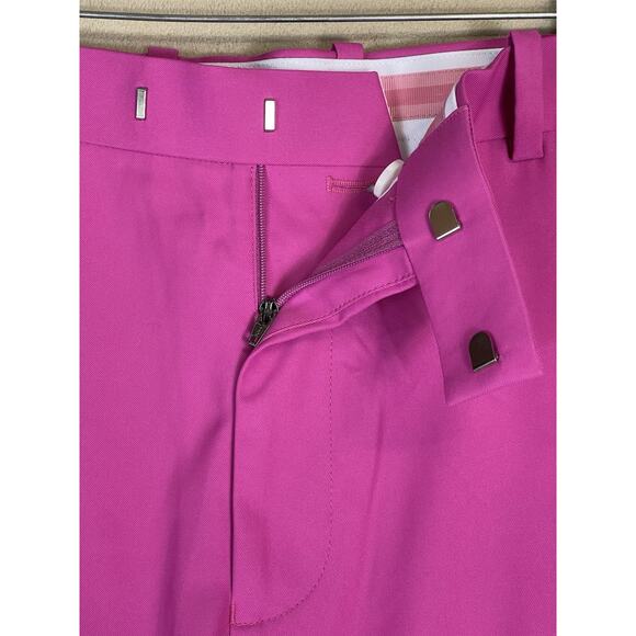 G Fore Pants Mens 36x32 Fascia Pink Golf Performance Stretch High Rise Preppy - Picture 10 of 15
